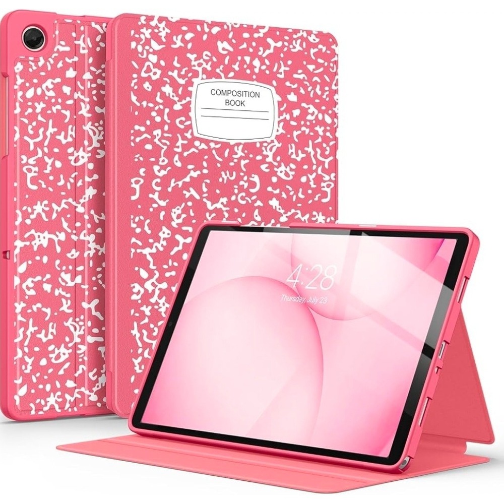 Pink Composition Case for Samsung Galaxy Tab A9+ A11+ 11 inch Folio SM-X210